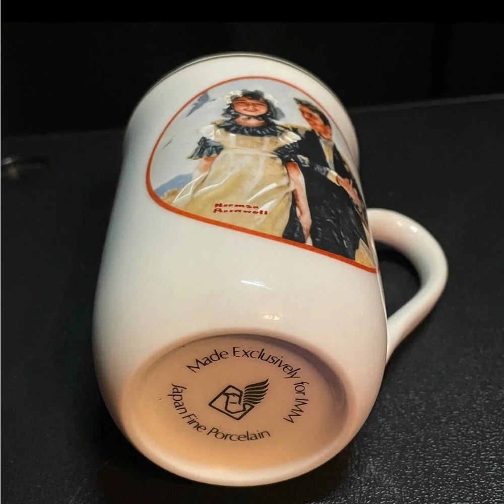 Norman Rockwell Coffee Mugs Set of 4